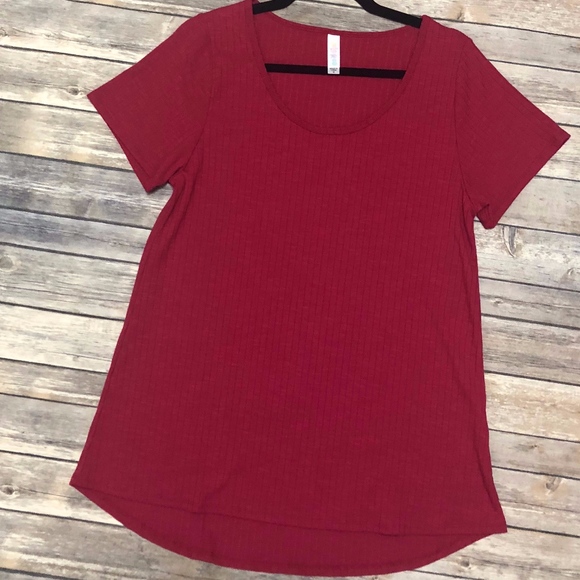 ♦️2/$30 LuLaRoe Classic T Ribbed Fabric - Picture 1 of 6